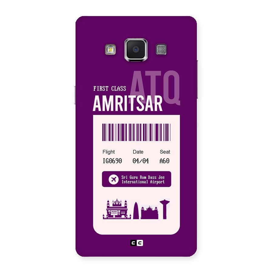 Amritsar Boarding Pass Back Case for Galaxy A5