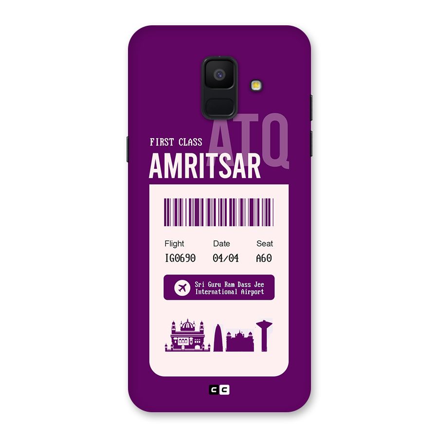 Amritsar Boarding Pass Back Case for Galaxy A6 (2018)