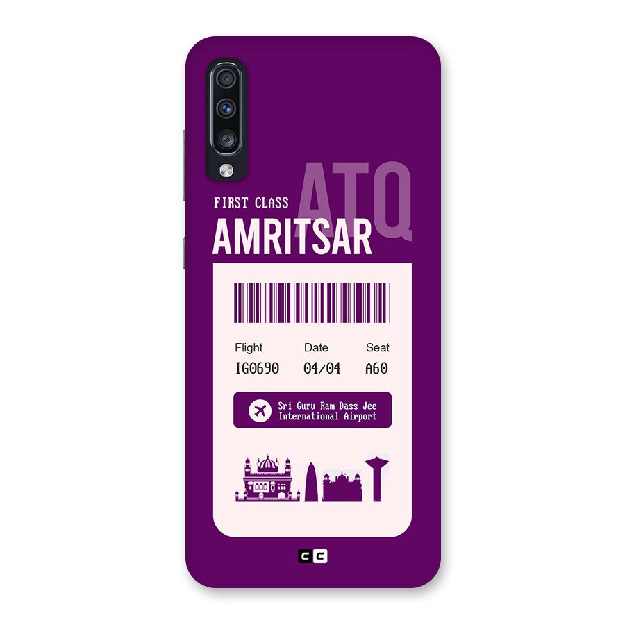 Amritsar Boarding Pass Back Case for Galaxy A70