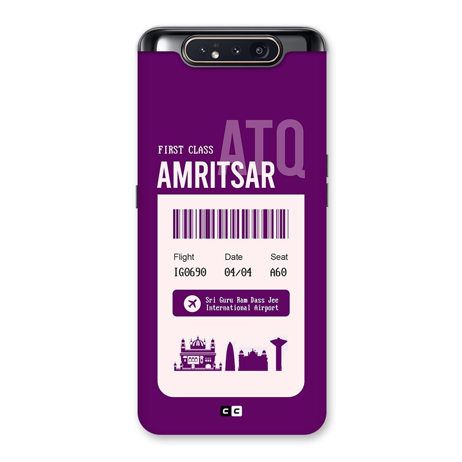 Amritsar Boarding Pass Back Case for Galaxy A80