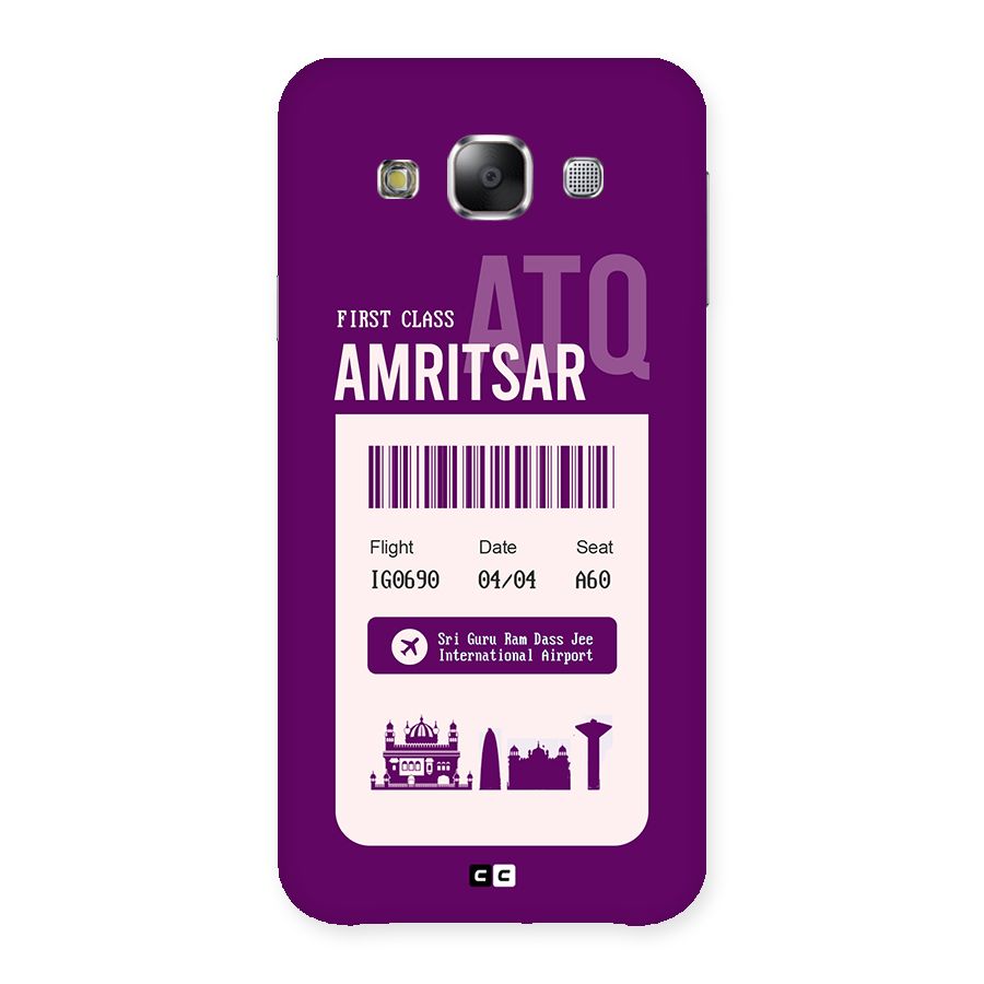 Amritsar Boarding Pass Back Case for Galaxy E5