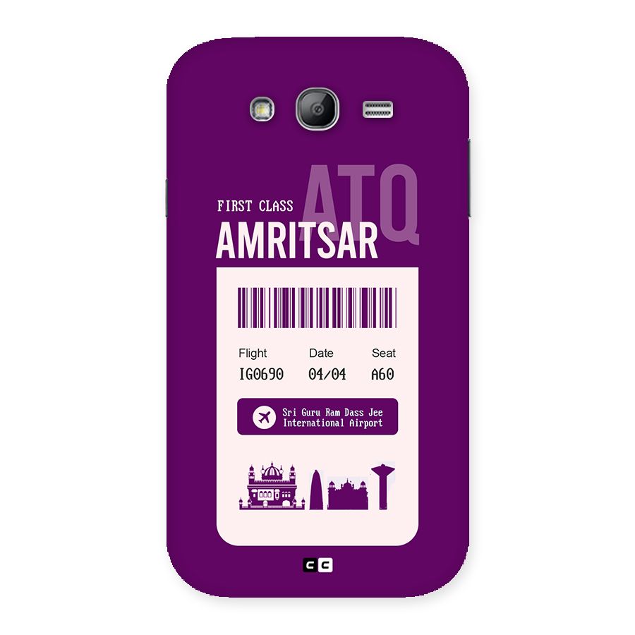 Amritsar Boarding Pass Back Case for Galaxy Grand Neo Plus