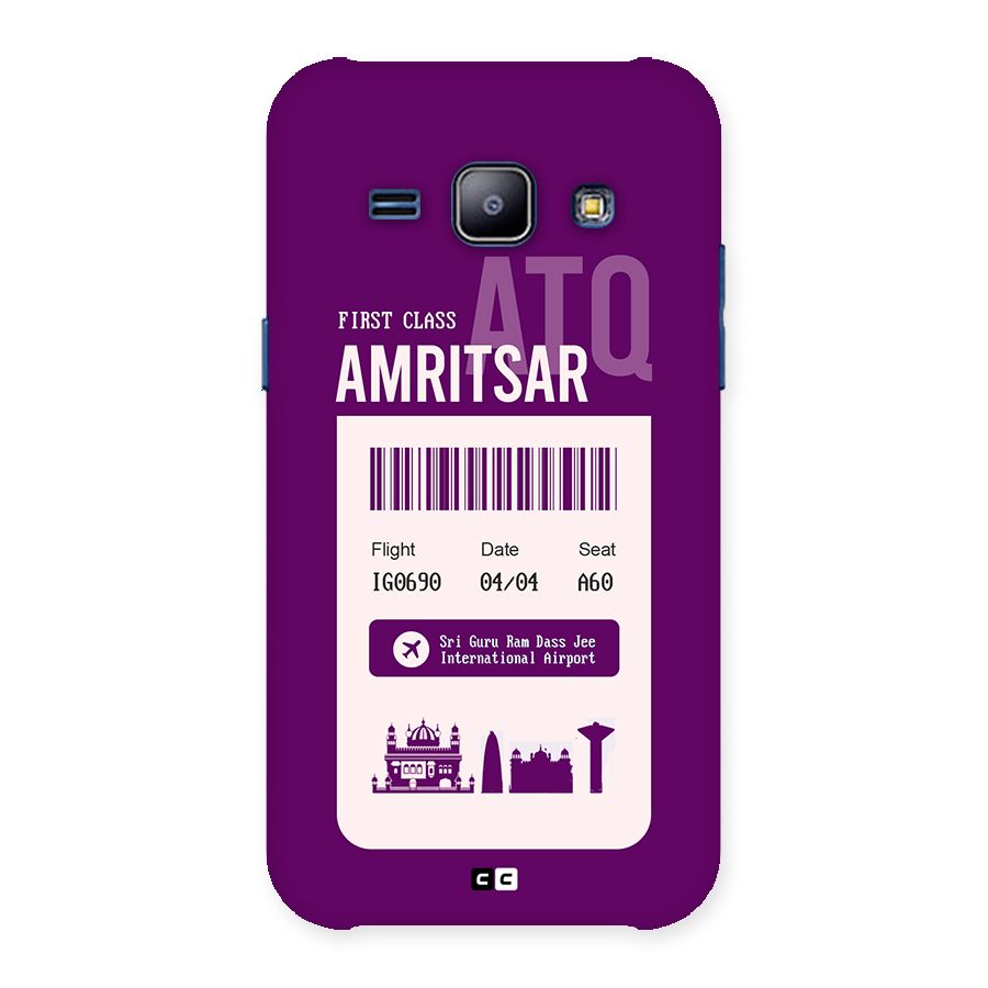 Amritsar Boarding Pass Back Case for Galaxy J1