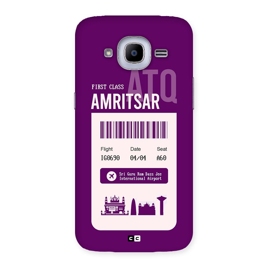 Amritsar Boarding Pass Back Case for Galaxy J2 2016