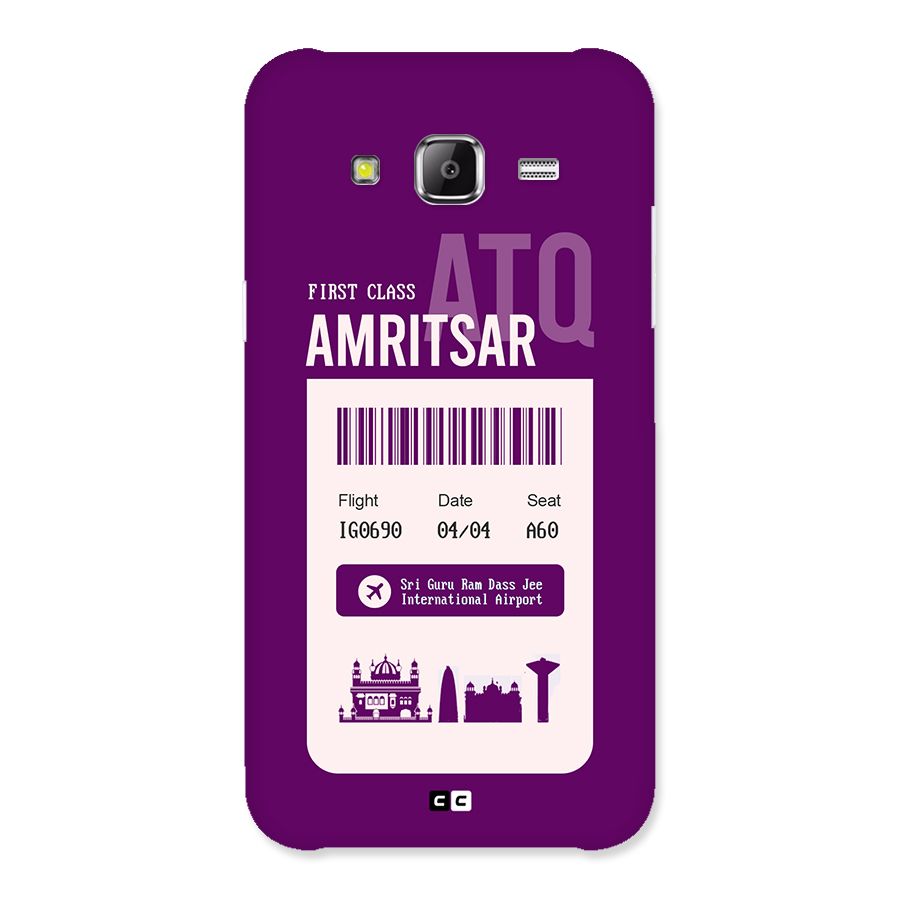 Amritsar Boarding Pass Back Case for Galaxy J2 Prime