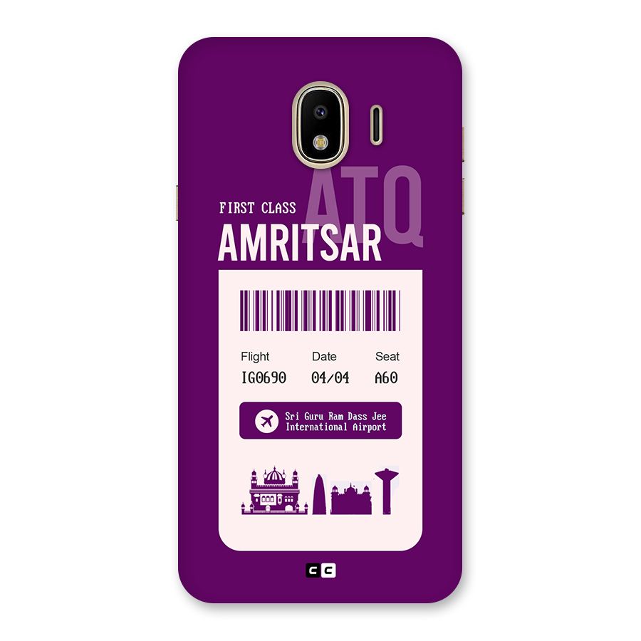 Amritsar Boarding Pass Back Case for Galaxy J4