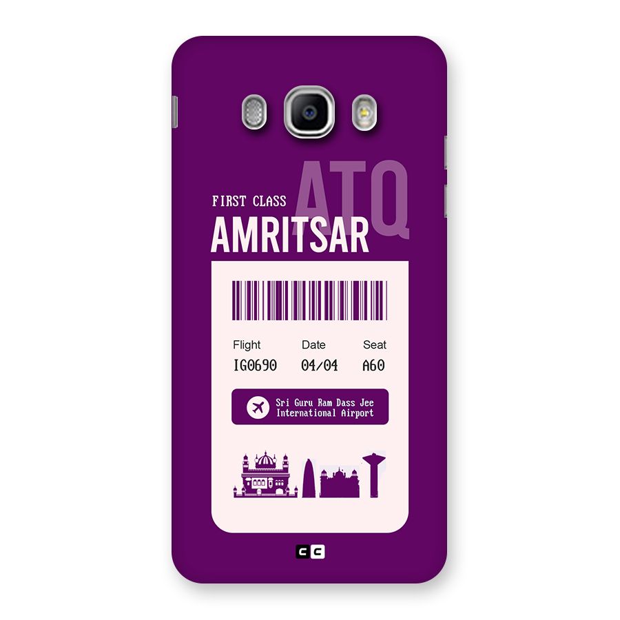 Amritsar Boarding Pass Back Case for Galaxy J5 2016
