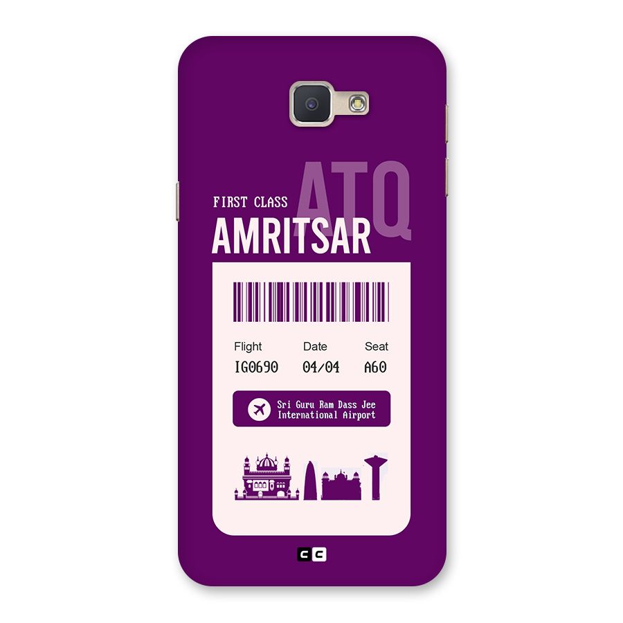 Amritsar Boarding Pass Back Case for Galaxy J5 Prime