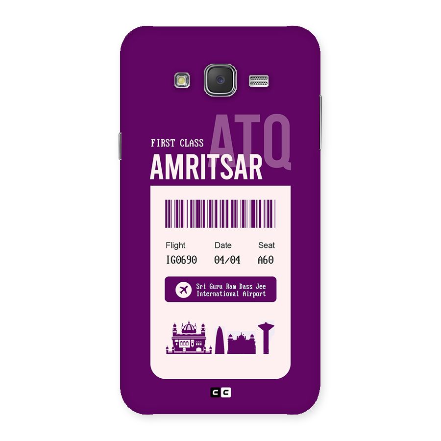 Amritsar Boarding Pass Back Case for Galaxy J7