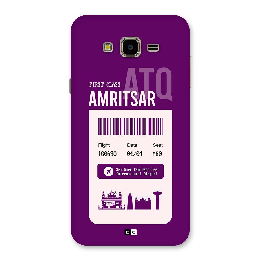 Amritsar Boarding Pass Back Case for Galaxy J7 Nxt