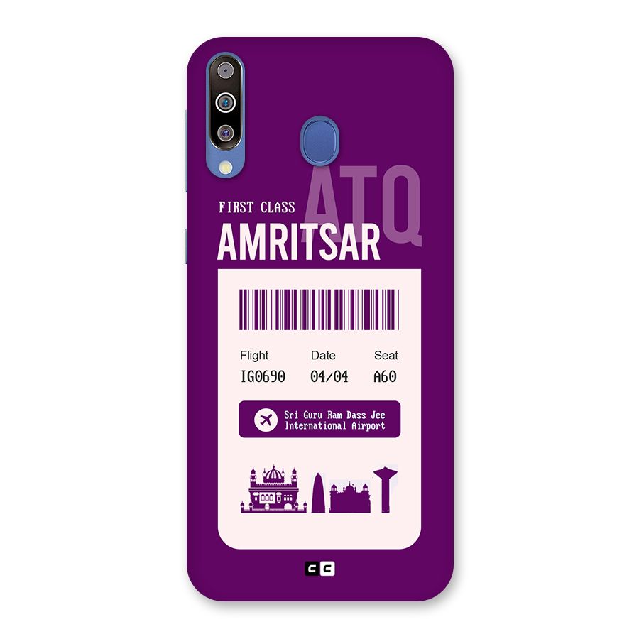 Amritsar Boarding Pass Back Case for Galaxy M30