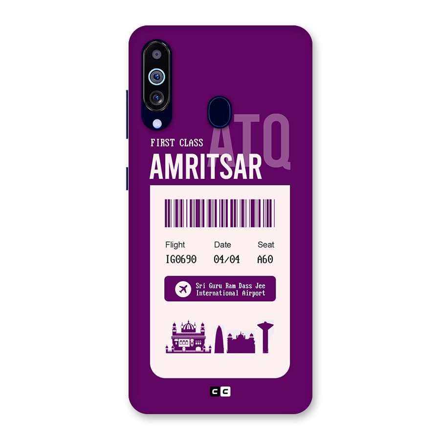 Amritsar Boarding Pass Back Case for Galaxy M40