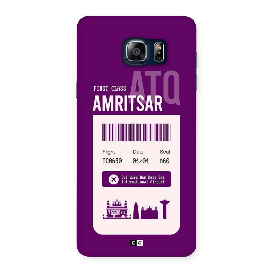 Amritsar Boarding Pass Back Case for Galaxy Note 5