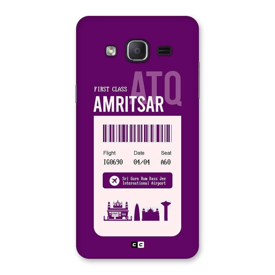 Amritsar Boarding Pass Back Case for Galaxy On7 2015