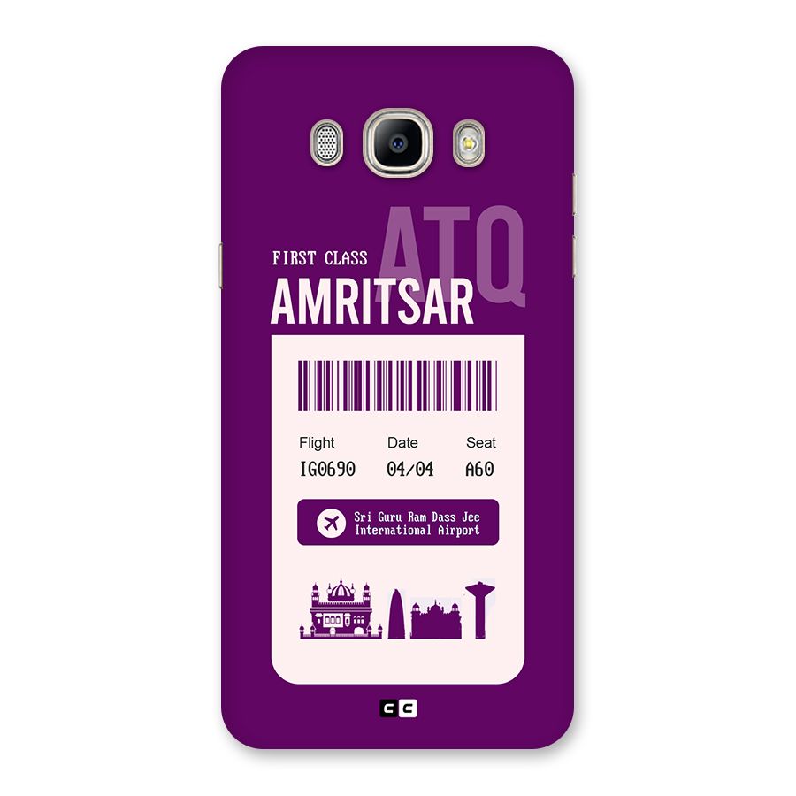 Amritsar Boarding Pass Back Case for Galaxy On8