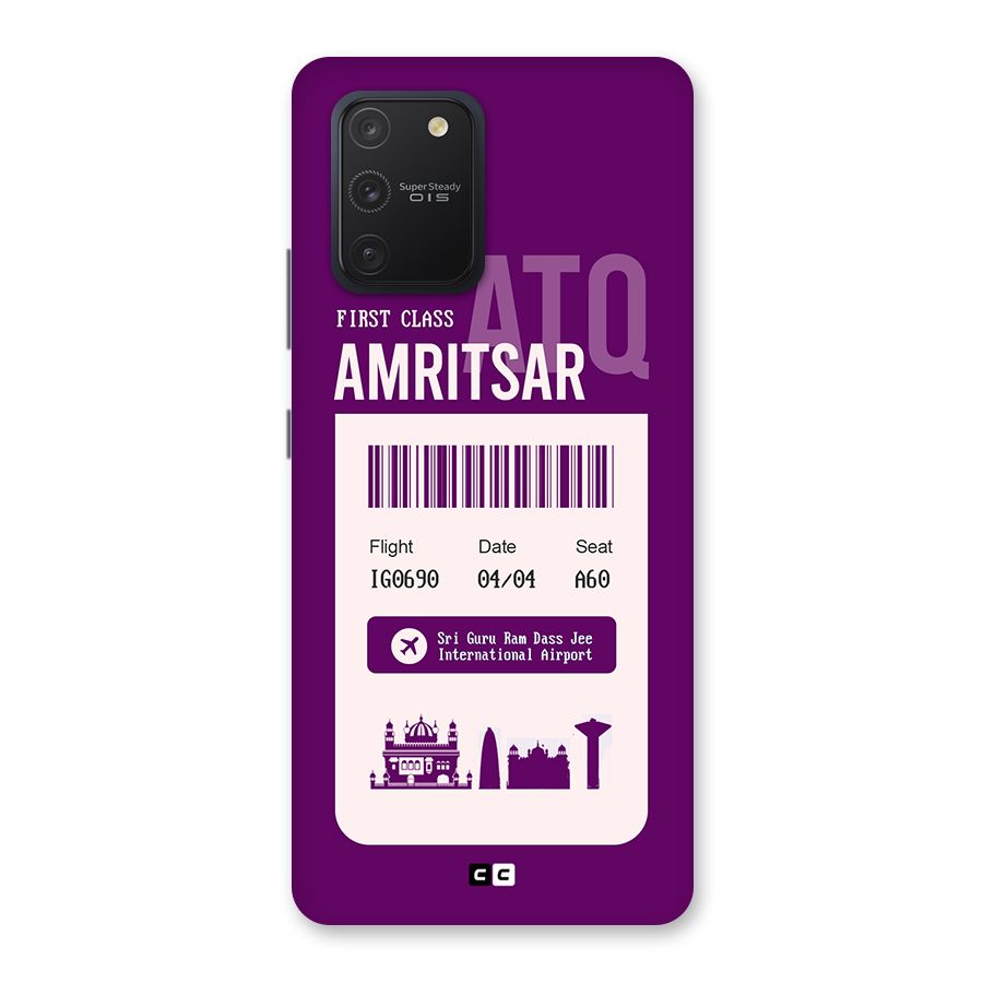 Amritsar Boarding Pass Back Case for Galaxy S10 Lite