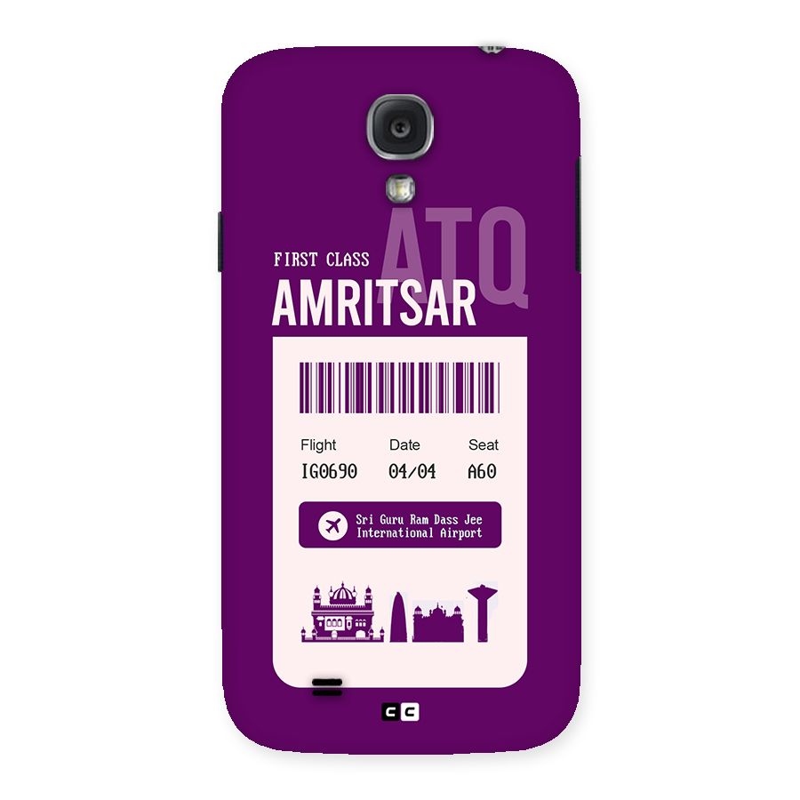 Amritsar Boarding Pass Back Case for Galaxy S4