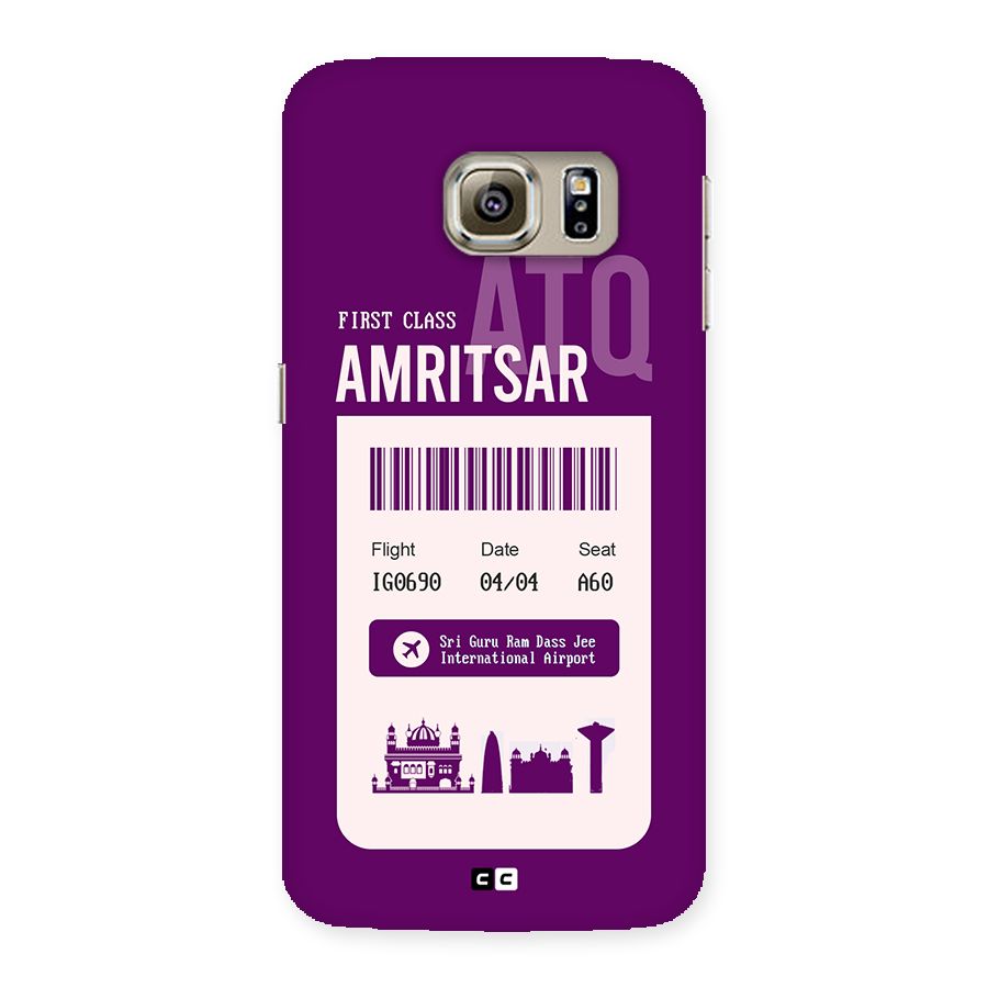 Amritsar Boarding Pass Back Case for Galaxy S6 edge