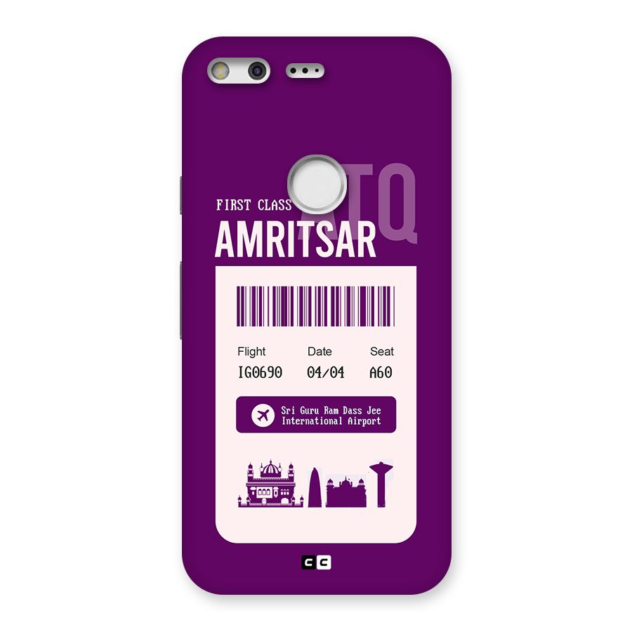 Amritsar Boarding Pass Back Case for Google Pixel