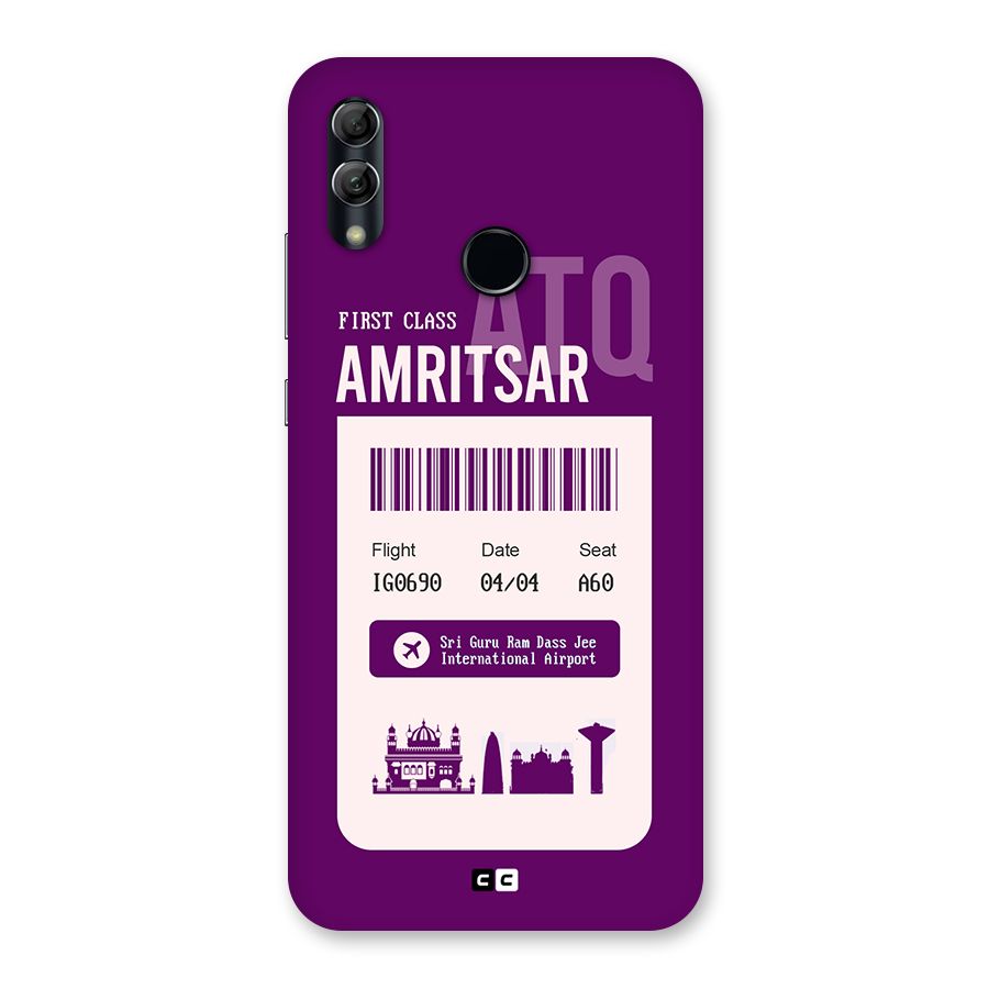 Amritsar Boarding Pass Back Case for Honor 10 Lite