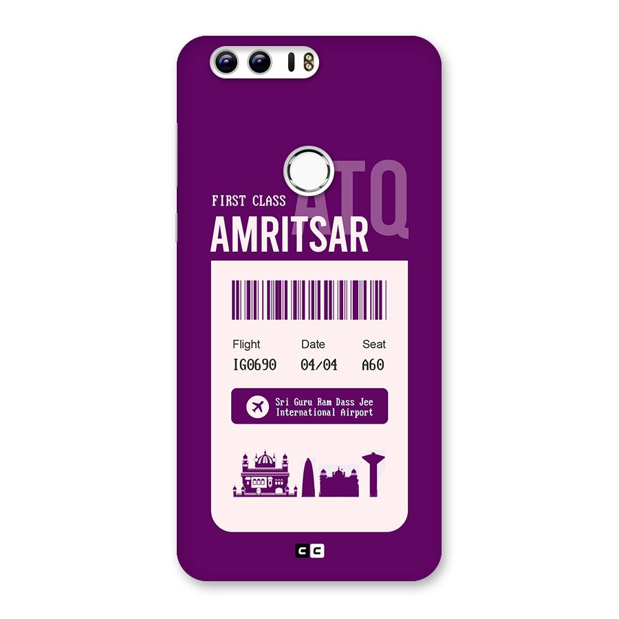 Amritsar Boarding Pass Back Case for Honor 8