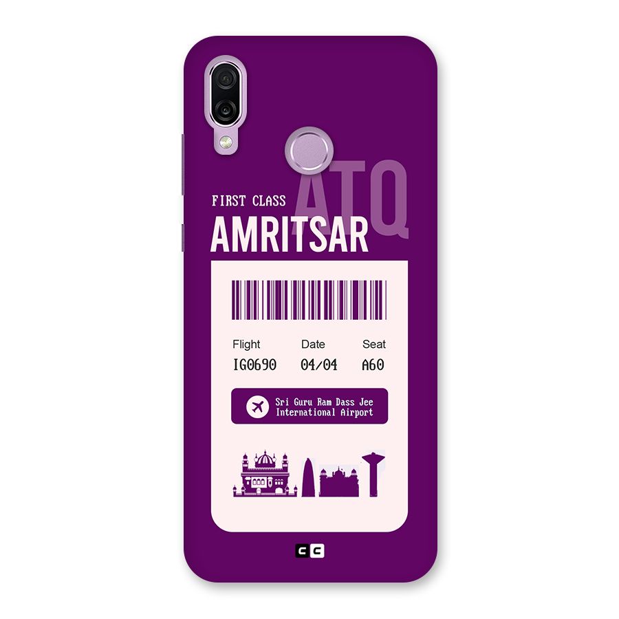 Amritsar Boarding Pass Back Case for Honor Play