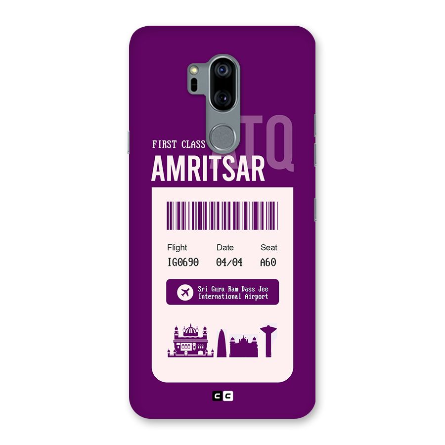 Amritsar Boarding Pass Back Case for LG G7