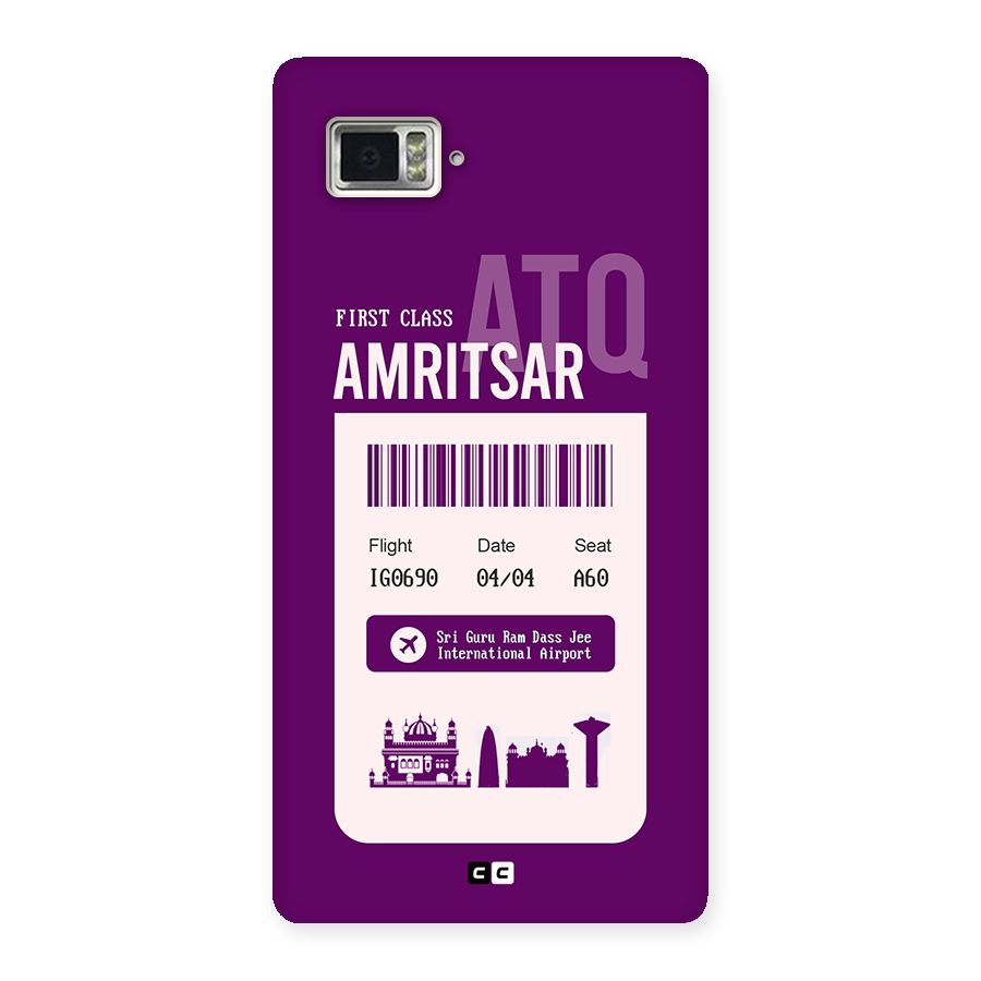 Amritsar Boarding Pass Back Case for Lenovo Vibe Z2 Pro K920