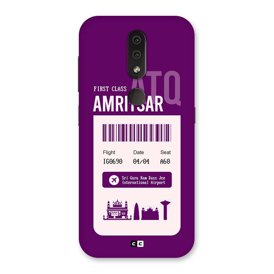 Amritsar Boarding Pass Back Case for Nokia 4.2