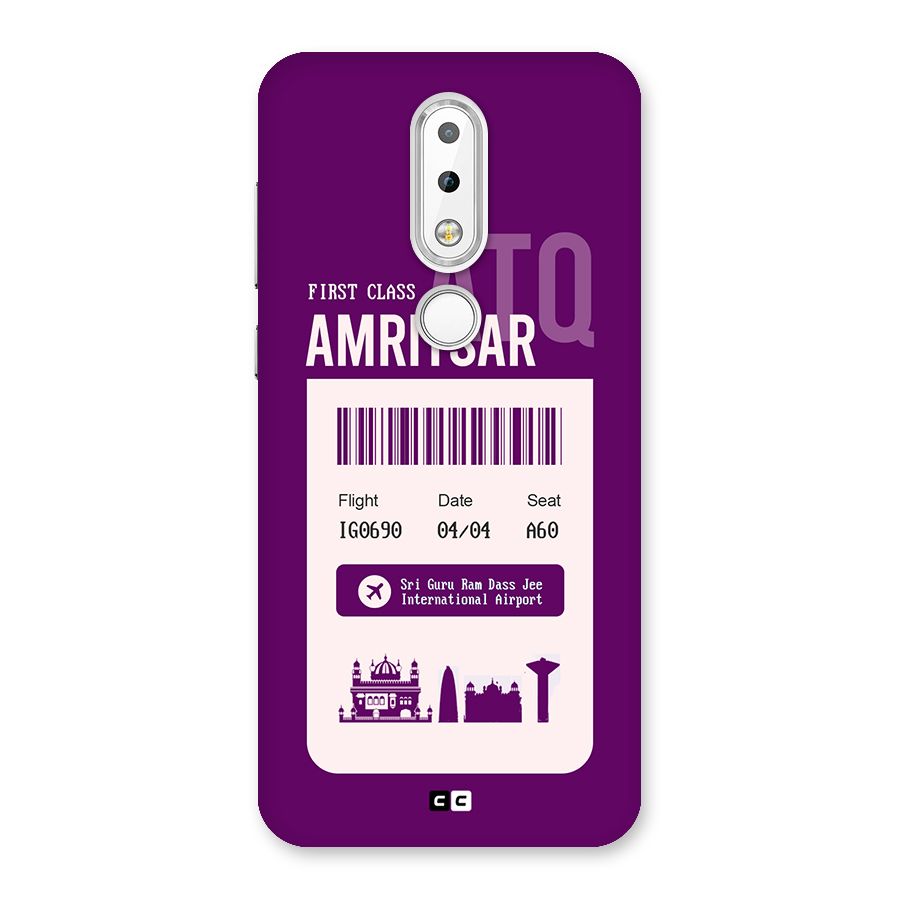 Amritsar Boarding Pass Back Case for Nokia 6.1 Plus