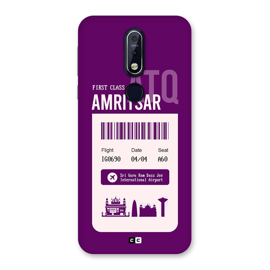 Amritsar Boarding Pass Back Case for Nokia 7.1