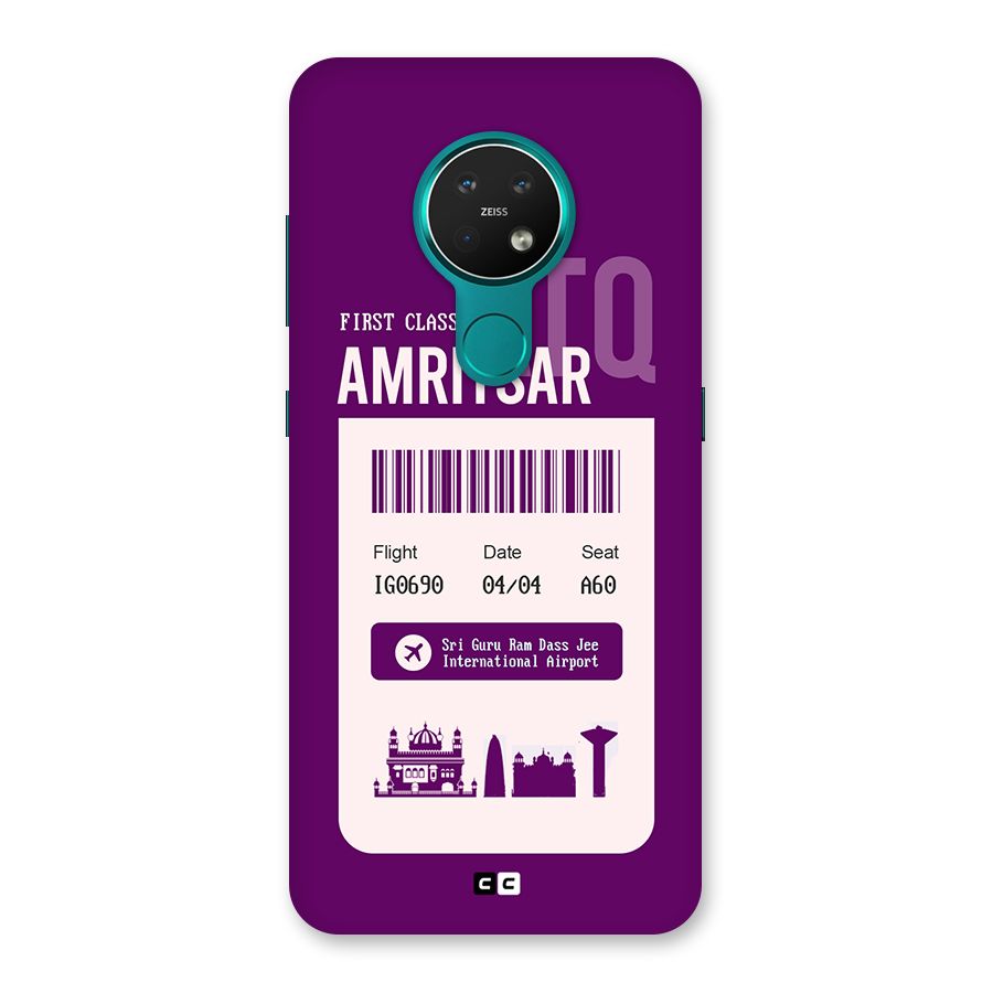 Amritsar Boarding Pass Back Case for Nokia 7.2