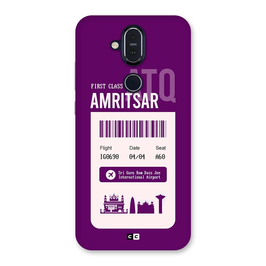 Amritsar Boarding Pass Back Case for Nokia 8.1