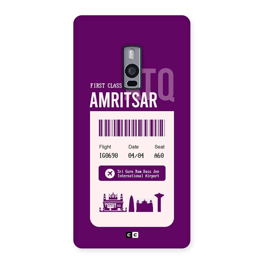 Amritsar Boarding Pass Back Case for OnePlus 2
