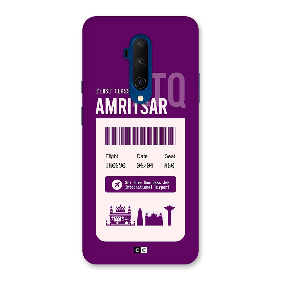 Amritsar Boarding Pass Back Case for OnePlus 7T Pro