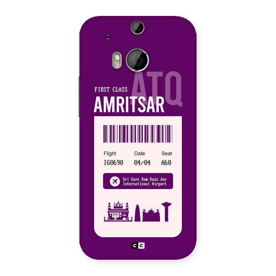 Amritsar Boarding Pass Back Case for One M8