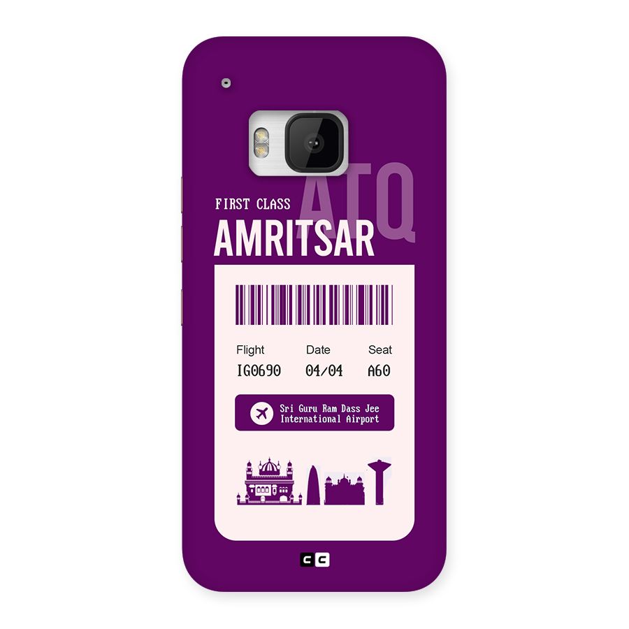 Amritsar Boarding Pass Back Case for One M9