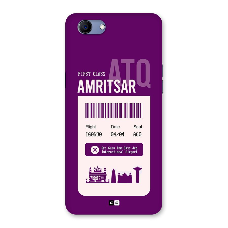 Amritsar Boarding Pass Back Case for Realme 1