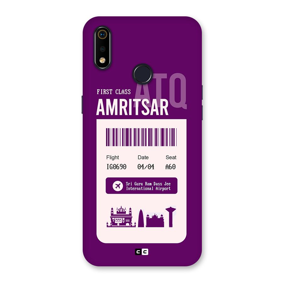 Amritsar Boarding Pass Back Case for Realme 3i