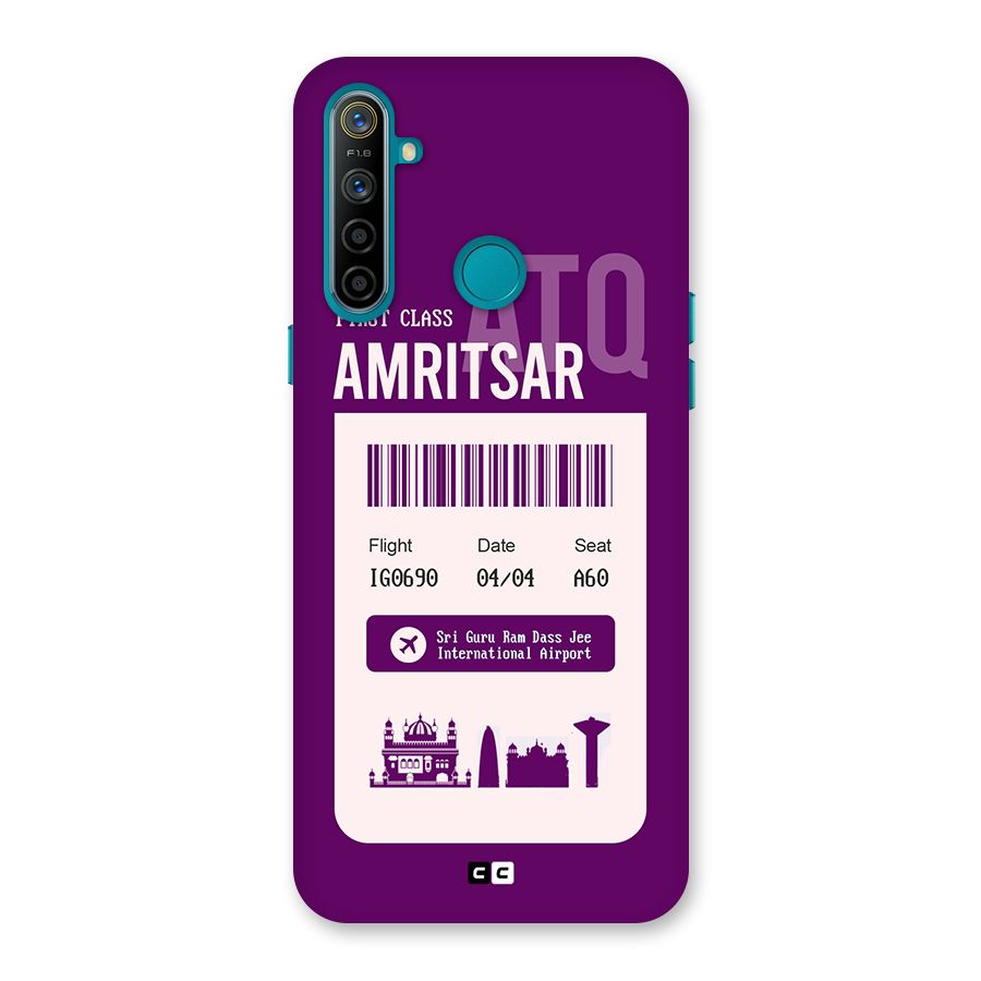 Amritsar Boarding Pass Back Case for Realme 5i