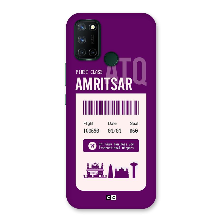 Amritsar Boarding Pass Back Case for Realme 7i