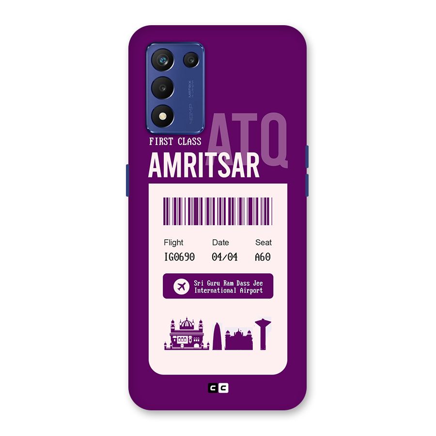 Amritsar Boarding Pass Back Case for Realme 9 5G Speed