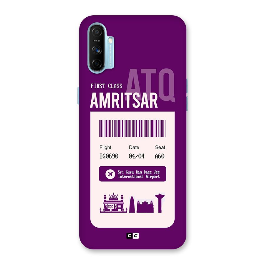 Amritsar Boarding Pass Back Case for Realme Narzo 20A
