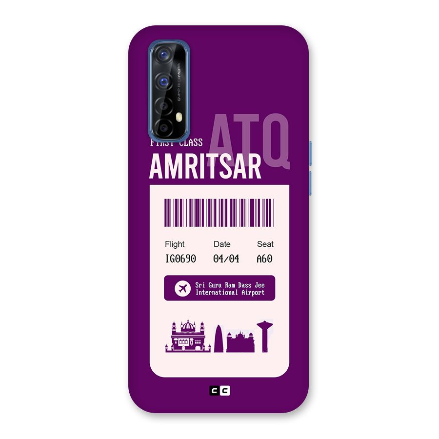 Amritsar Boarding Pass Back Case for Realme Narzo 20 Pro