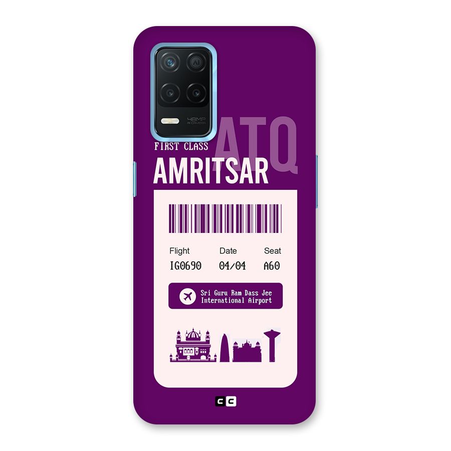 Amritsar Boarding Pass Back Case for Realme Narzo 30 5G