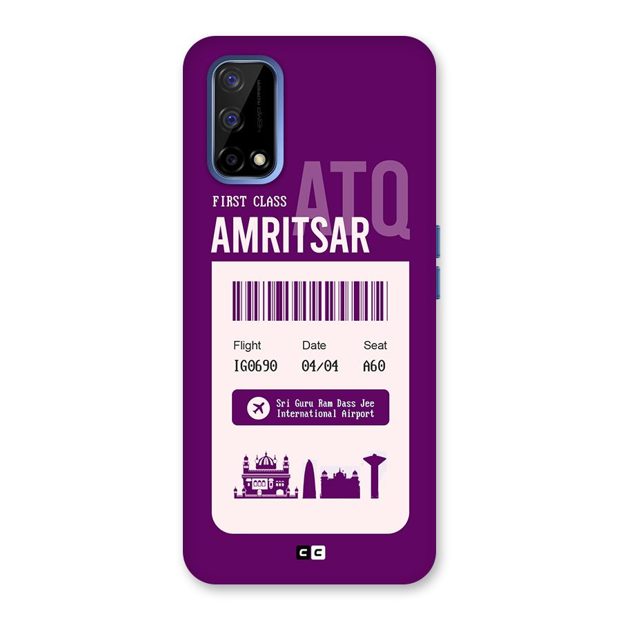 Amritsar Boarding Pass Back Case for Realme Narzo 30 Pro