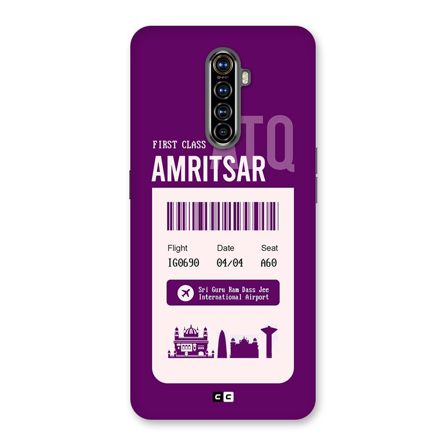 Amritsar Boarding Pass Back Case for Realme X2 Pro