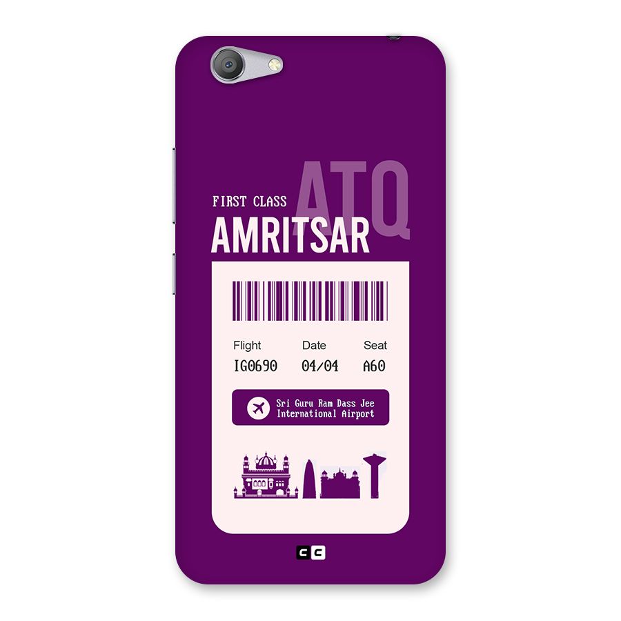 Amritsar Boarding Pass Back Case for Vivo Y53