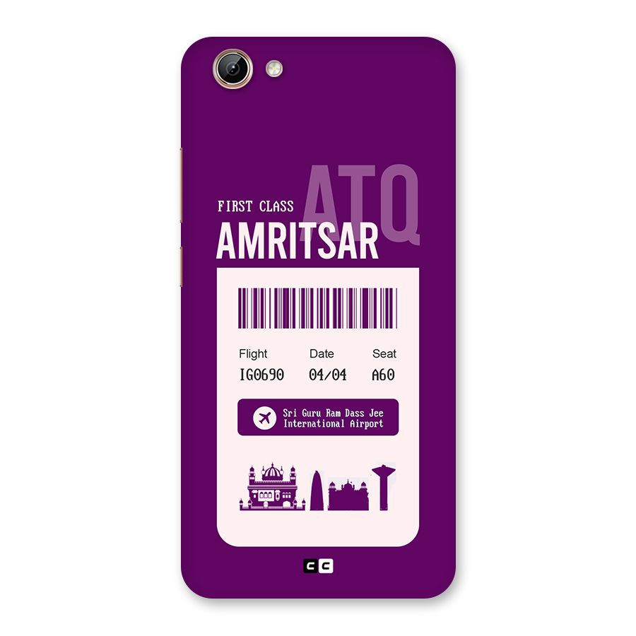 Amritsar Boarding Pass Back Case for Vivo Y71