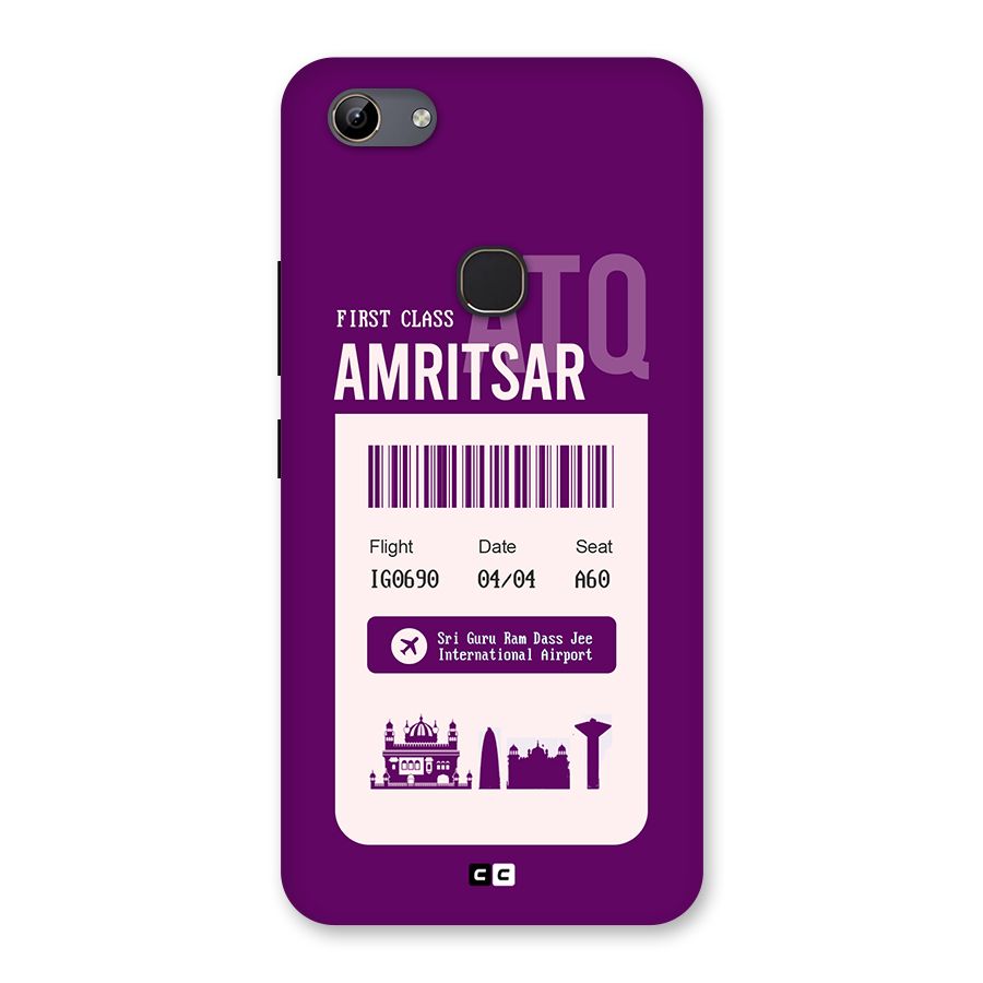 Amritsar Boarding Pass Back Case for Vivo Y81